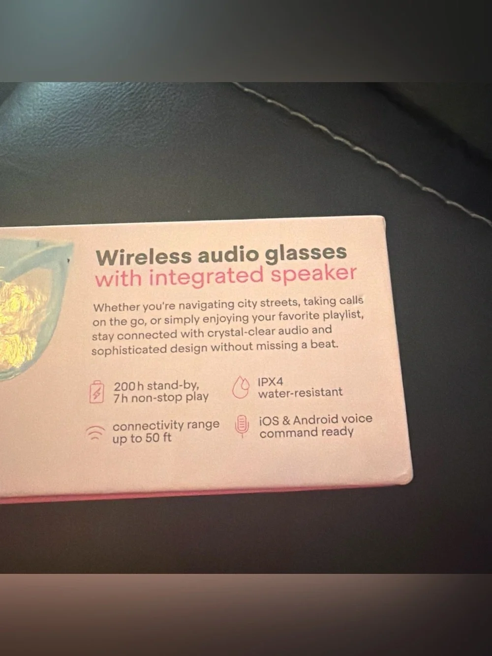 Wireless Smart Glasses - Dusty Blue Glossy Frame